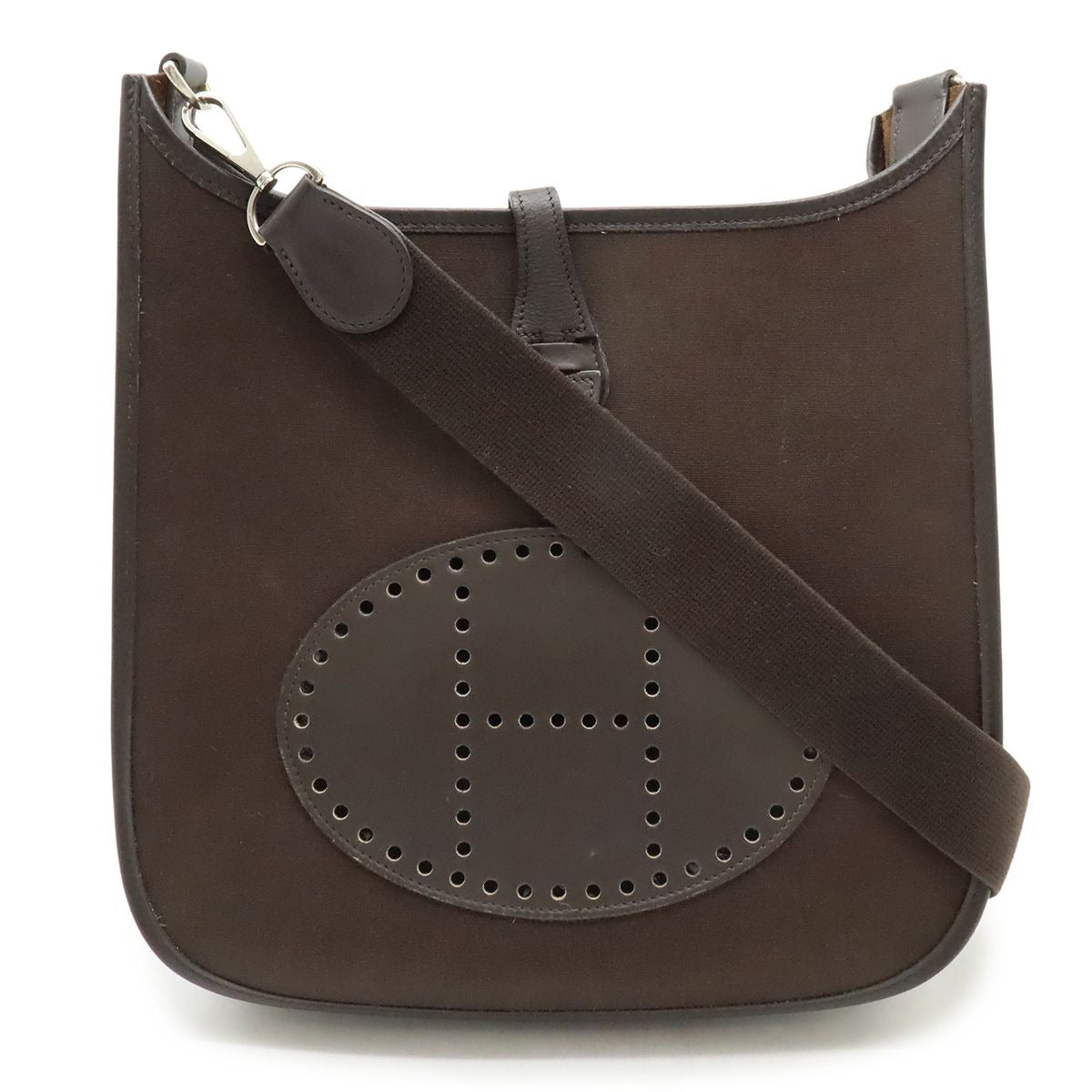 Hermes Evelyne II 2 PM Shoulder Bag Crossbody Toile Officier Canvas