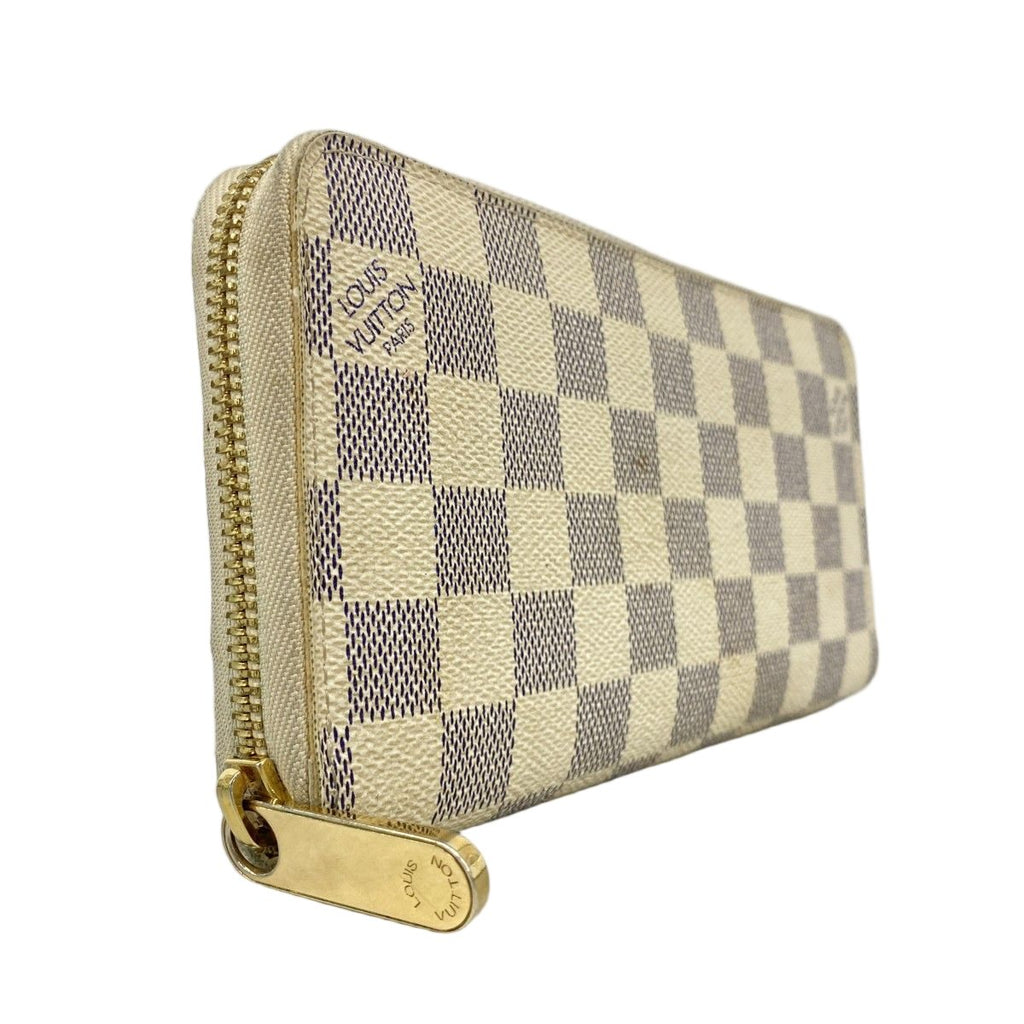 Louis Vuitton Wallet Damier Azur Zippy White — view 2
