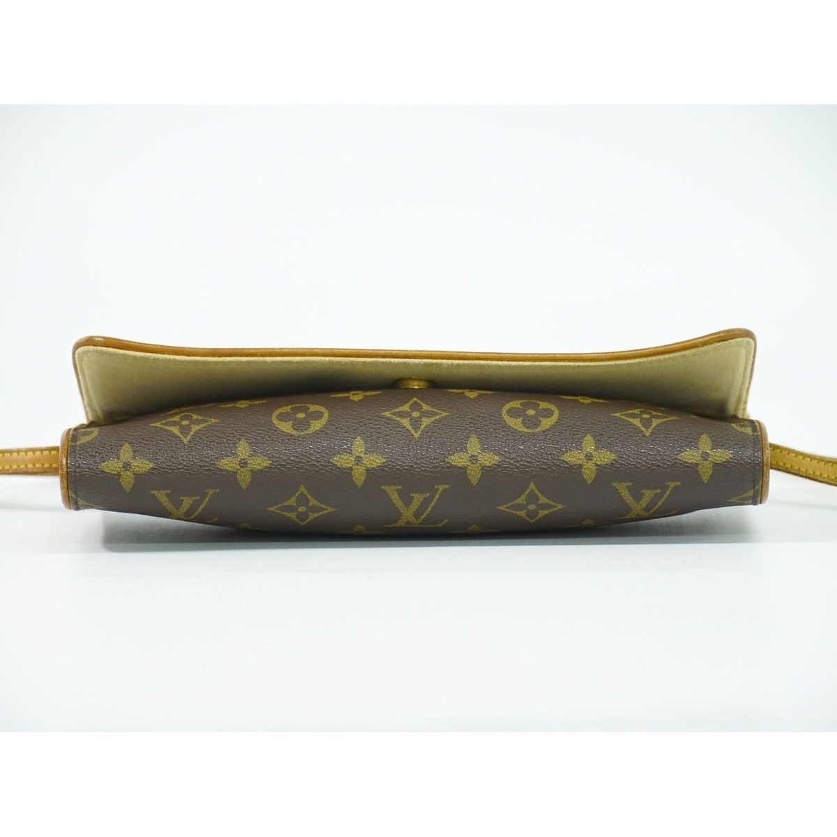 Louis Vuitton LV Pochette Twin GM Monogram 2-Way Shoulder Bag Clutch Brown — view 3