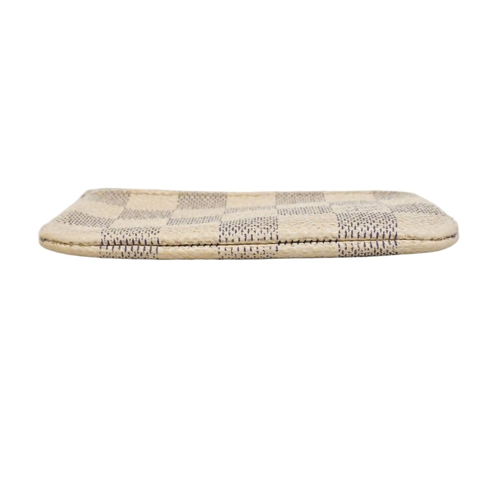 Louis Vuitton Coin Case Damier Azur Pochette Cles White — view 2