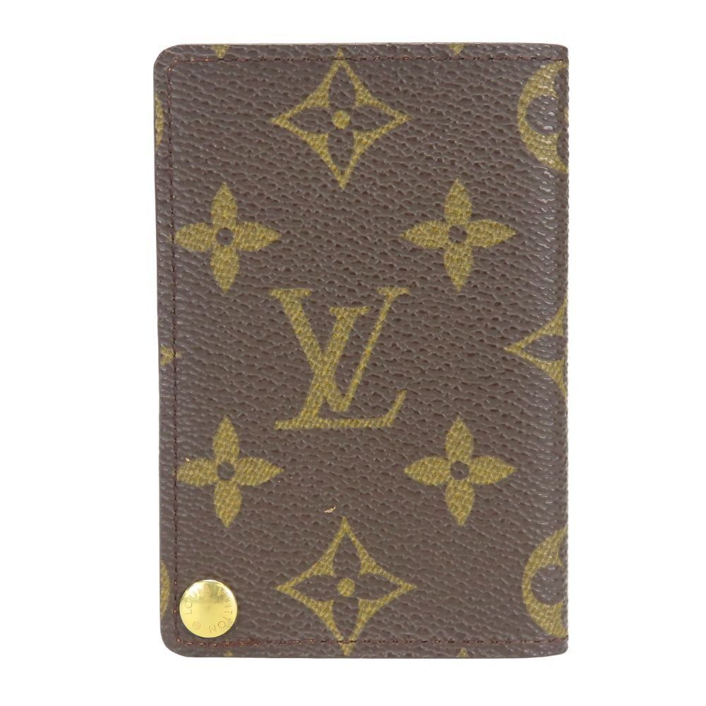 Louis Vuitton Card Case Holder Cles D'presion Monogram Brown Clear