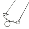 Hermes Mall de Brid Necklace Silver
