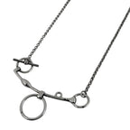 Hermes Mall de Brid Necklace Silver