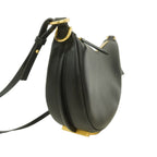 Fendi Shoulder Bag Graffiti Leather Black Gold — view 2