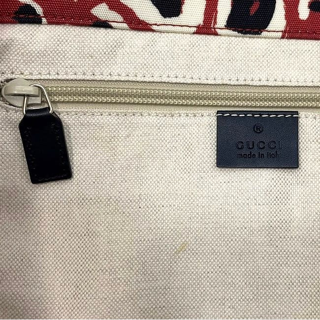 Gucci Tote Bag Red Black Leopard — view 2