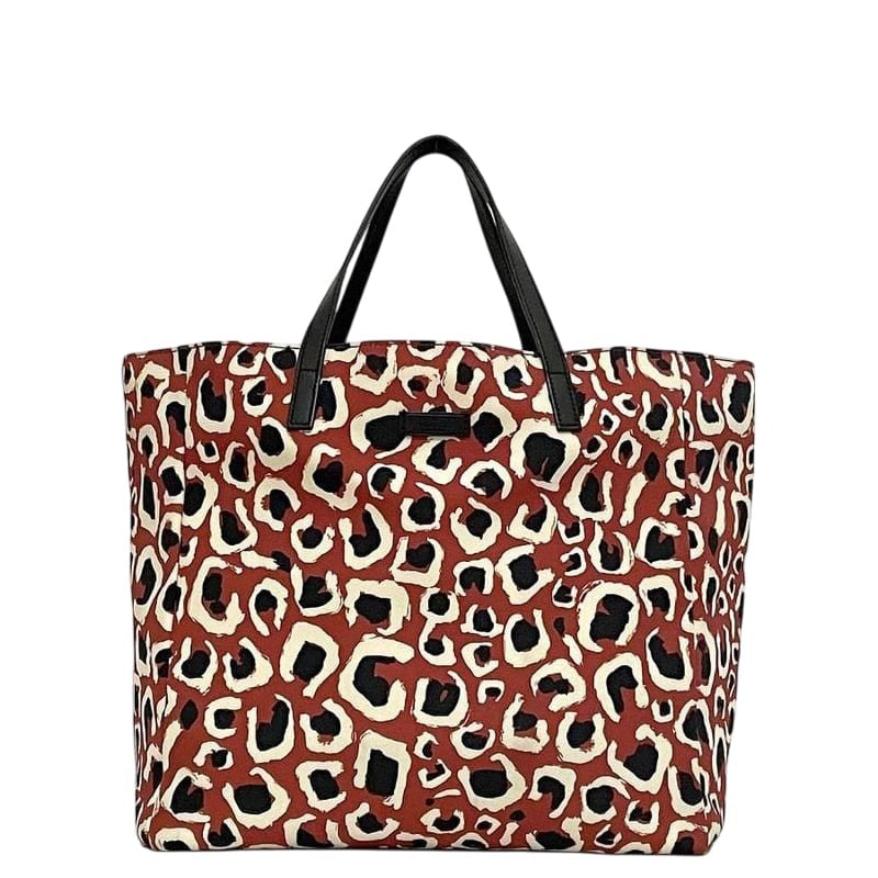 Gucci Tote Bag Red Black Leopard
