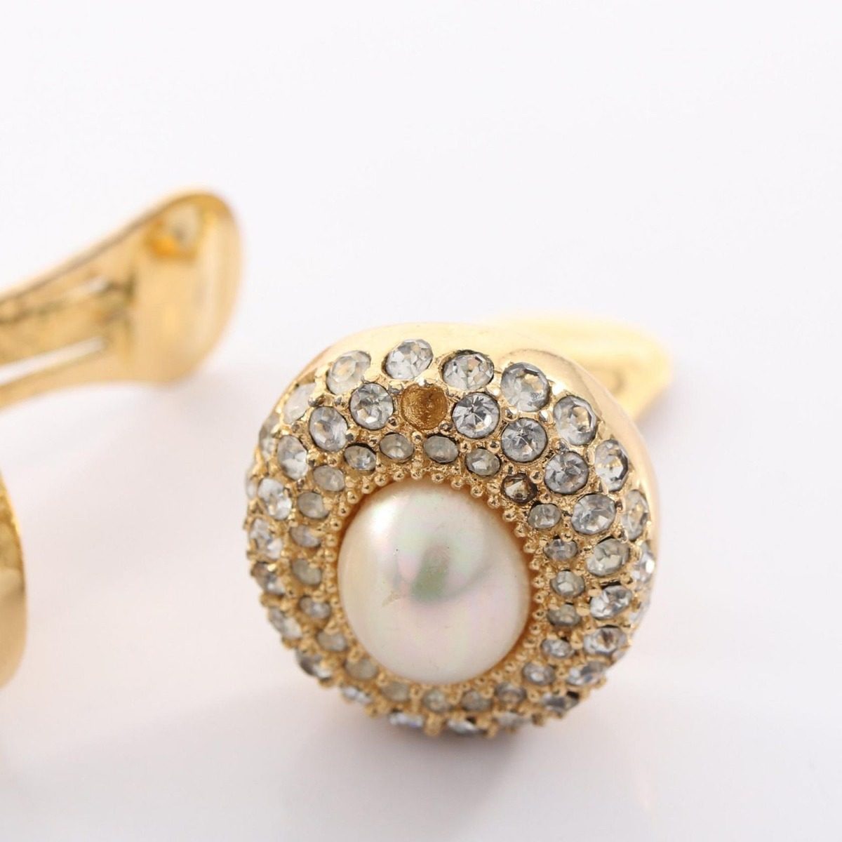 Dior Earrings Pearl Gold — view 6