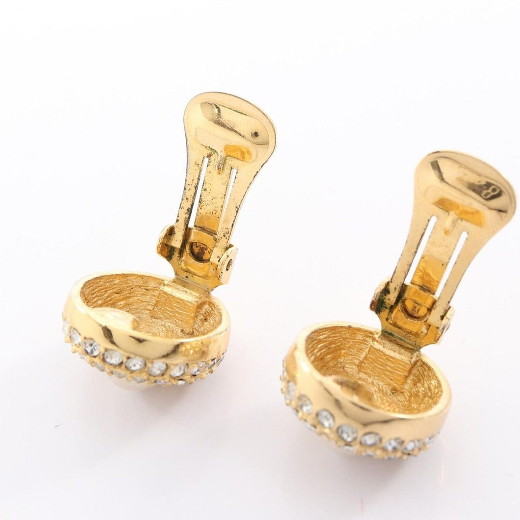 Dior Earrings Pearl Gold — view 8