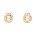 Dior Earrings Pearl Gold