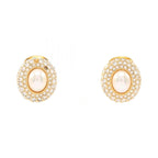 Dior Earrings Pearl Gold