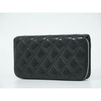 Chanel Paris New York Line Quilted Round Zipper Long Wallet — view 2