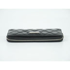 Chanel Paris New York Line Quilted Round Zipper Long Wallet — view 3