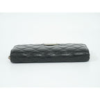 Chanel Paris New York Line Quilted Round Zipper Long Wallet — view 5