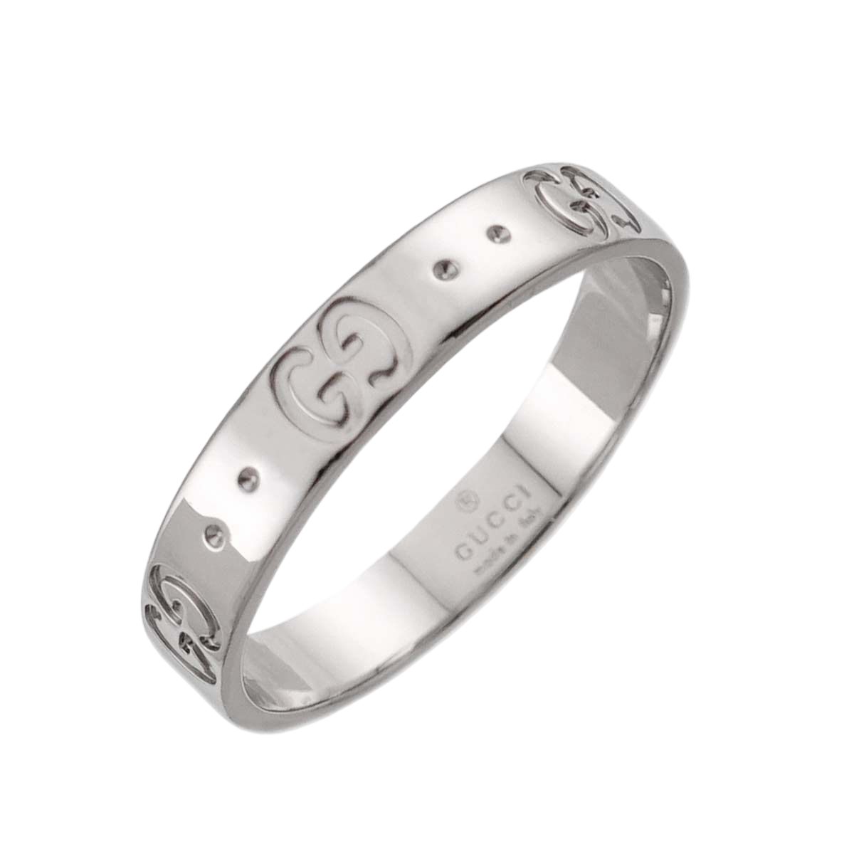 Gucci Icon Ring 18k WG White Gold 750