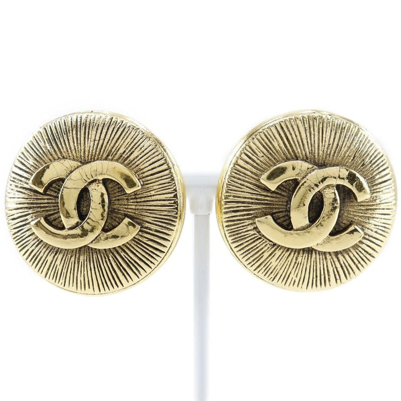 Chanel Coco Mark Gold Plated 30.0 g Earrings — view 2