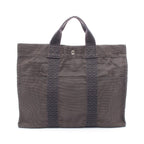 Hermes Tote Her Line MM Gray Canvas B