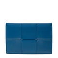 Bottega Veneta Maxi Card Case Pass Blue Leather