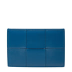 Bottega Veneta Maxi Card Case Pass Blue Leather