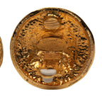 Chanel Quilted Coco Mark Gold Plated Earrings — view 5