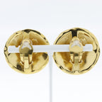 Chanel Coco Mark Quilted Vintage Gold Plated 23 41.9 g Earrings — view 4