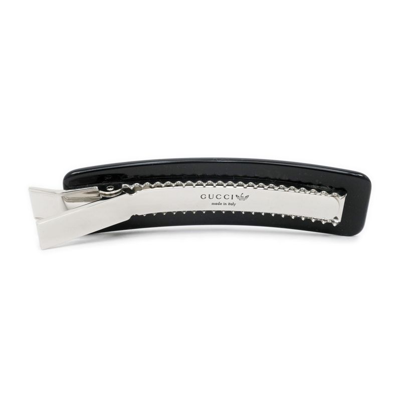 Gucci Adidas Collaboration Hair Clip Black Silver Color With Star — view 2