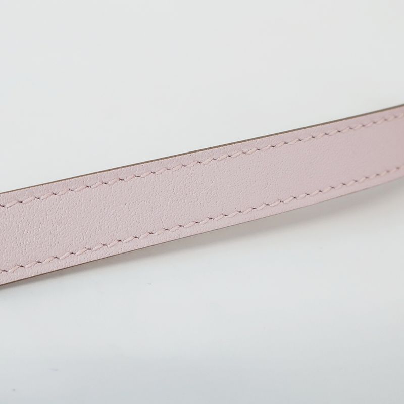 Hermes Kelly Double Tour Bracelet Mauve Peel Gold Hardware — view 6