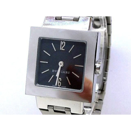 Bvlgari Watch Quartz Dos Rad Stainless Steel Square
