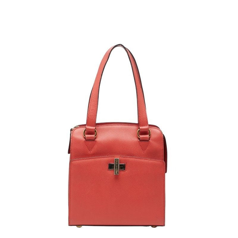 Celine Logo Red Leather