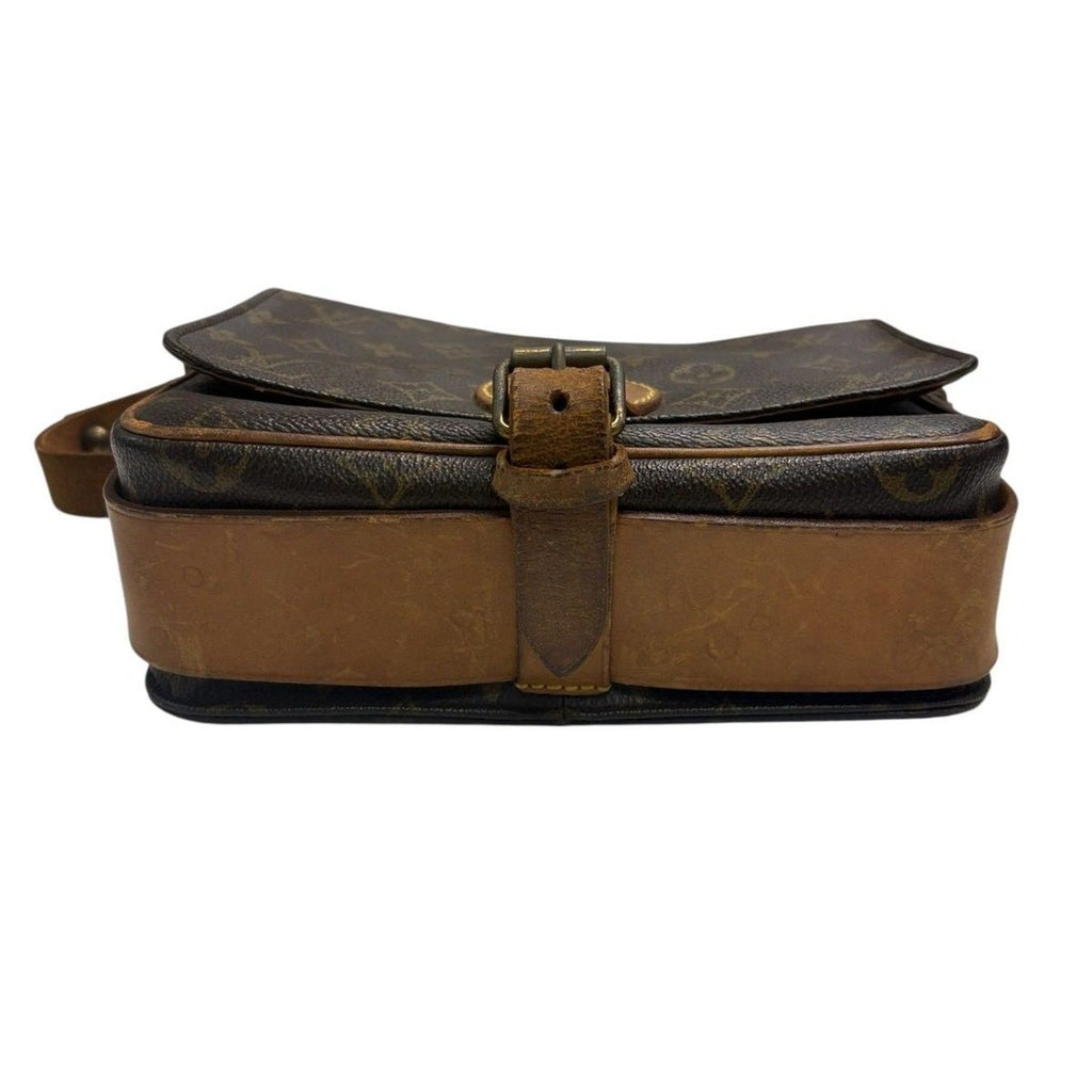Louis Vuitton Monogram Brown Gold Leather Shoulder Bag — view 4