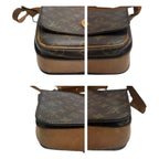 Louis Vuitton Monogram Brown Gold Leather Shoulder Bag — view 5
