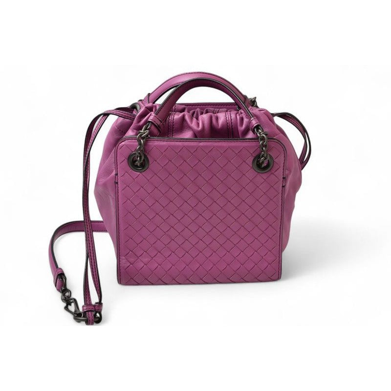 Bottega Veneta Shoulder Bag 2-Way Drawstring Purple — view 2