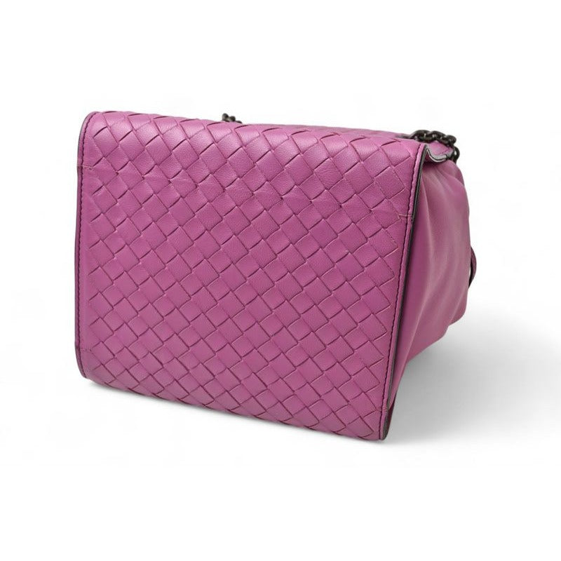 Bottega Veneta Shoulder Bag 2-Way Drawstring Purple — view 8