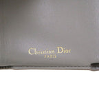 Christian Dior Compact Wallet Leather Gray Trifold Purse 0037 — view 5