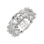 Gucci Flora Ring Diamond 18k WG White Gold