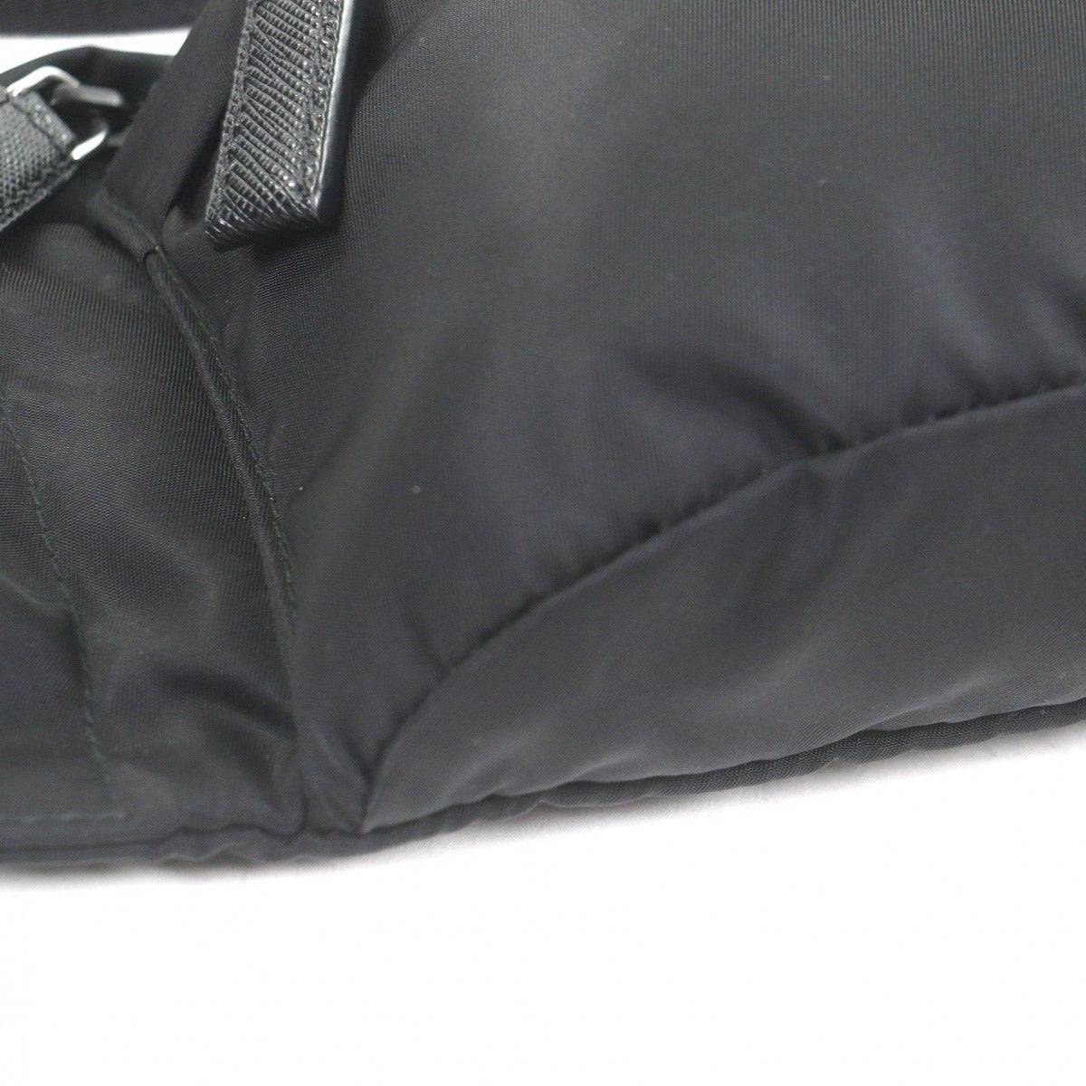 Prada Triangle Logo Plate Waist Pouch Shoulder Bag Black Recommended — view 5