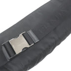 Prada Triangle Logo Plate Waist Pouch Shoulder Bag Black Recommended — view 7