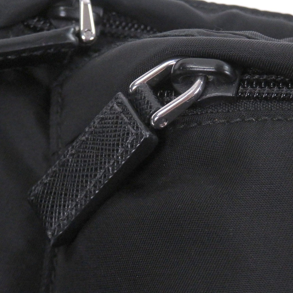 Prada Triangle Logo Plate Waist Pouch Shoulder Bag Black Recommended — view 8