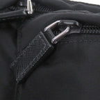 Prada Triangle Logo Plate Waist Pouch Shoulder Bag Black Recommended — view 8