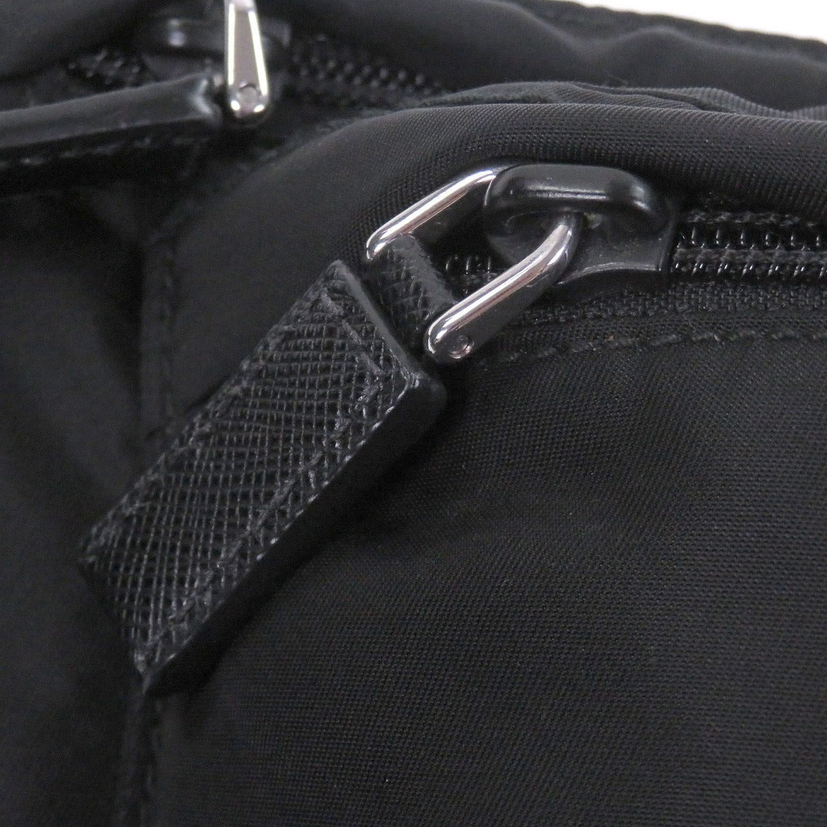 Prada Triangle Logo Plate Waist Pouch Shoulder Bag Black Recommended — view 8