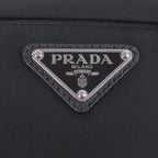 Prada Triangle Logo Plate Waist Pouch Shoulder Bag Black Recommended — view 9