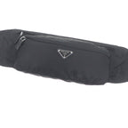 Prada Triangle Logo Plate Waist Pouch Shoulder Bag Black Recommended