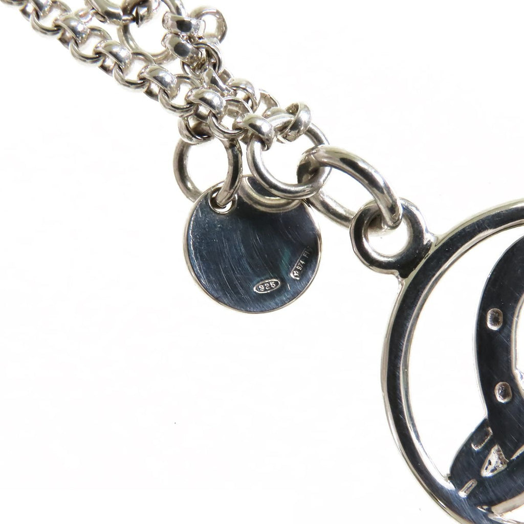 Hermes Horseshoe Silver Motif Bracelet — view 4