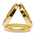 Hermes Trio Gold Plated Ring