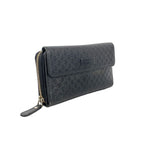 Gucci Wallet Micro Guccissima Leather Black Gold — view 2