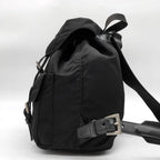 Prada Nylon Tessuto Backpack Saffiano Leather Shoulder Bag Purse Tote