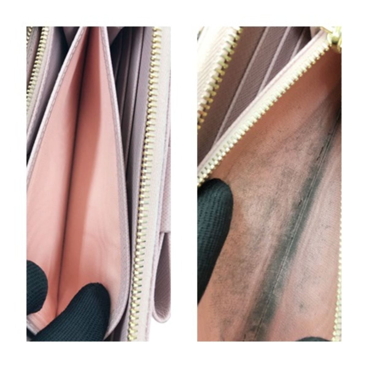 Prada Saffiano Ribbon Round Zipper Long Wallet 1 Ml506 ztm Pink — view 8