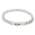 Hermes Kelly Grumet Silver Bracelet