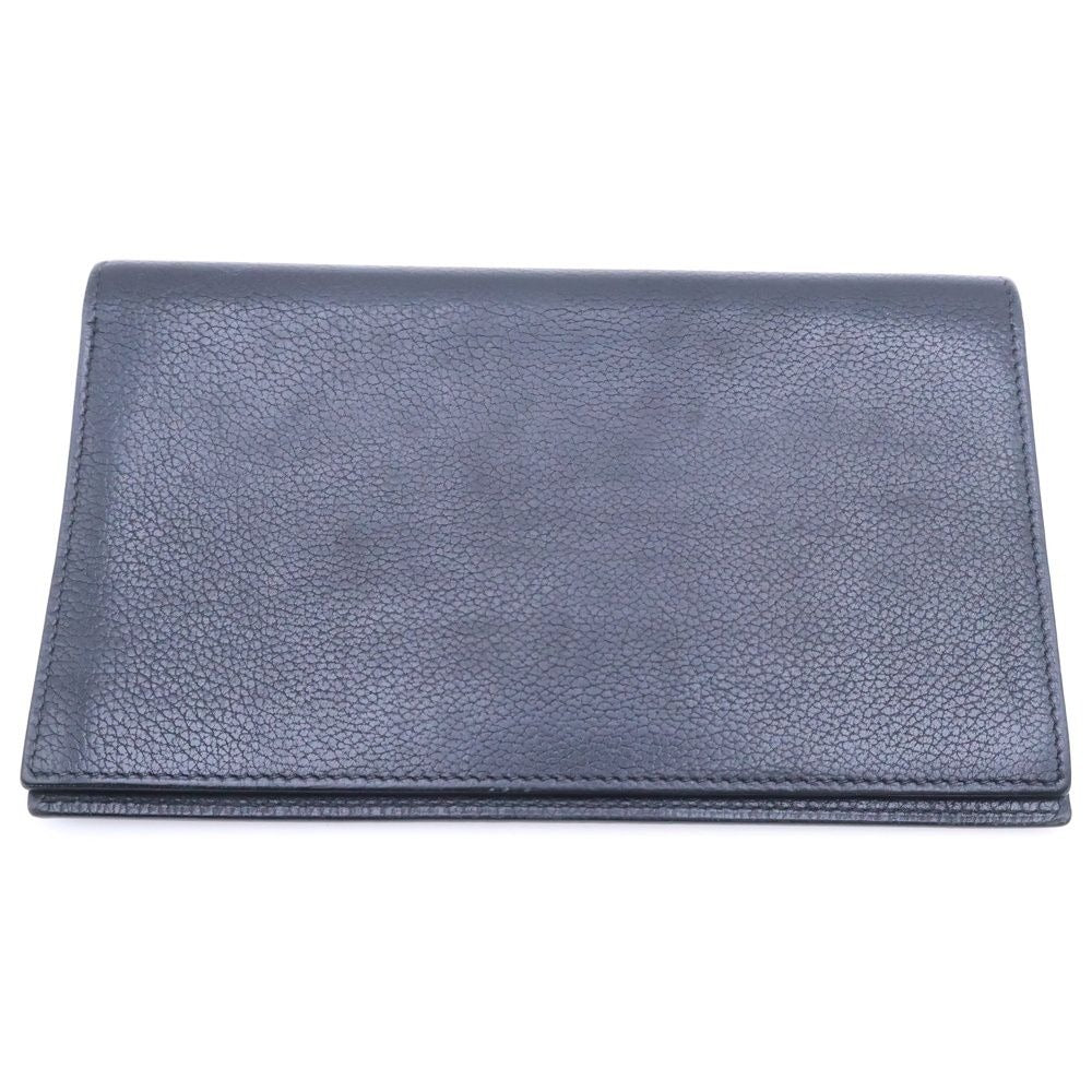 Hermes Agenda PM Notebook Cover Book Black Leather J