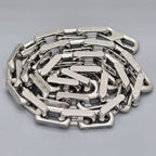 Louis Vuitton Necklace Chain Monogram Silver Color Metal Length — view 4