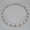 Louis Vuitton Necklace Chain Monogram Silver Color Metal Length